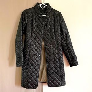 Zara light weight puffer trench coat